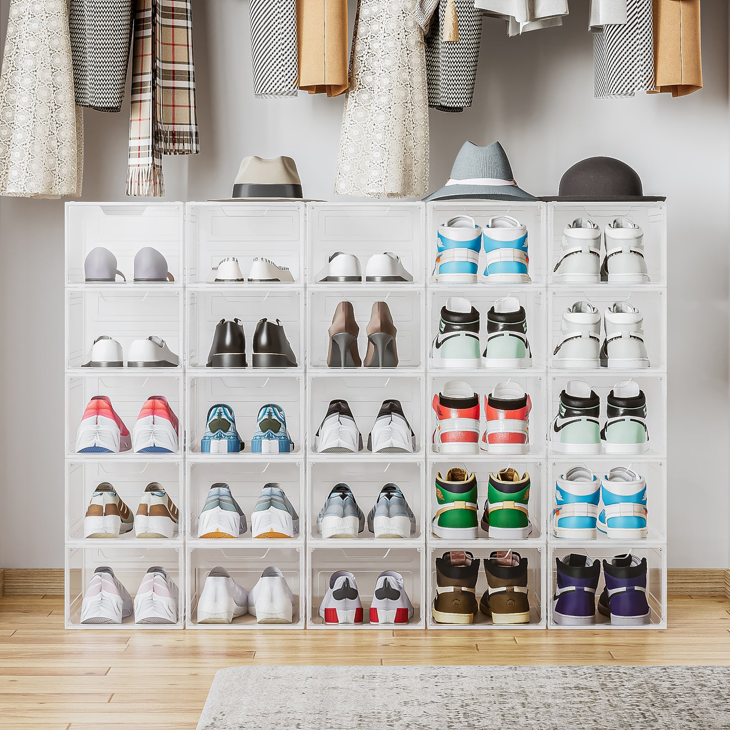 Caja Organizadora Para Zapatos por 6 Unidades