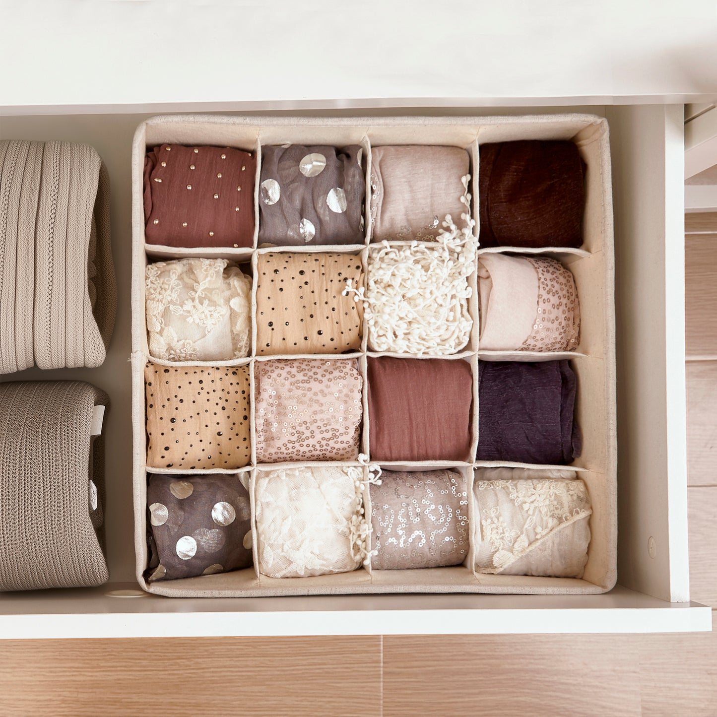 Organizador de Ropa Interior y Divisor para Cajón