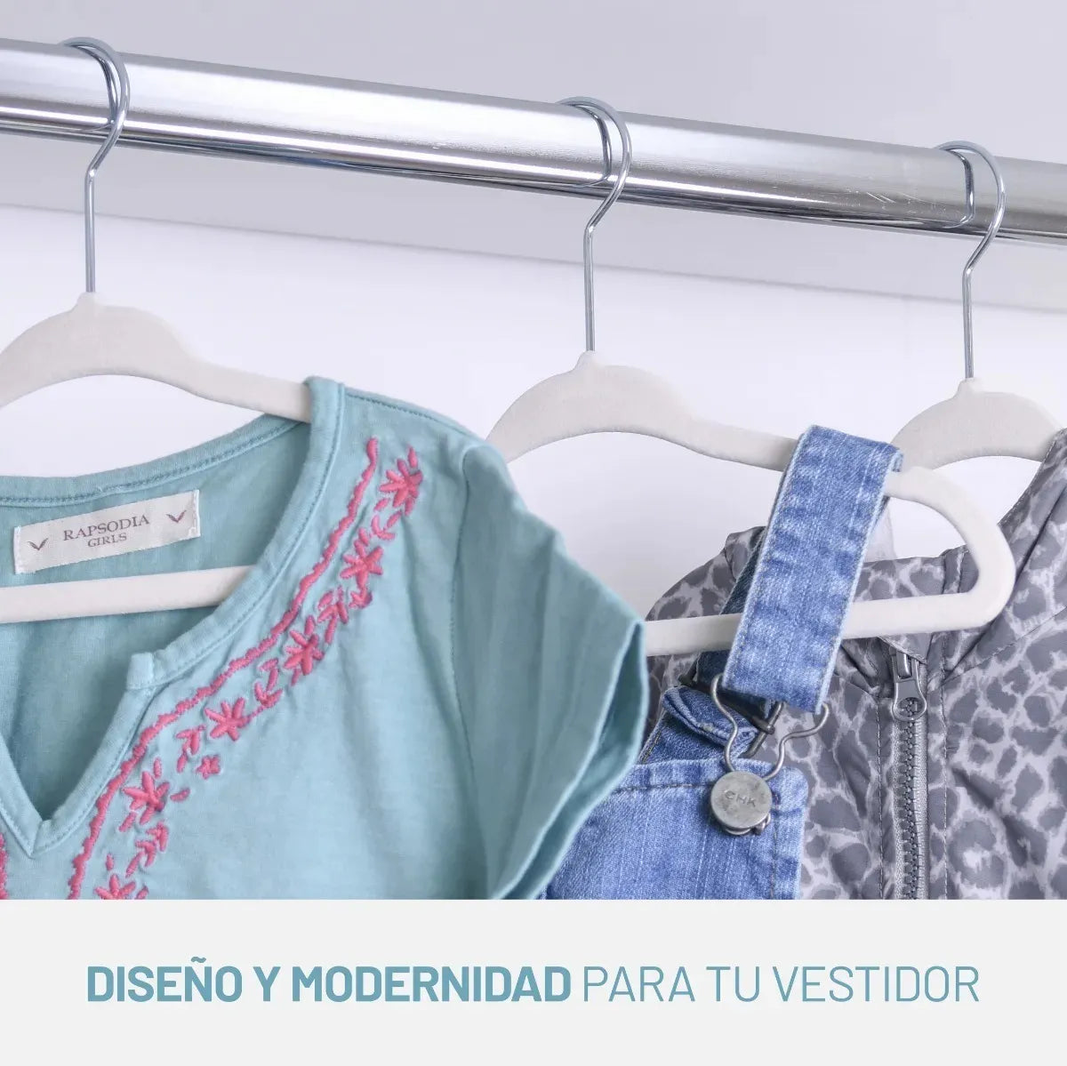 Perchas Terciopelo X10 Antideslizante Bebe