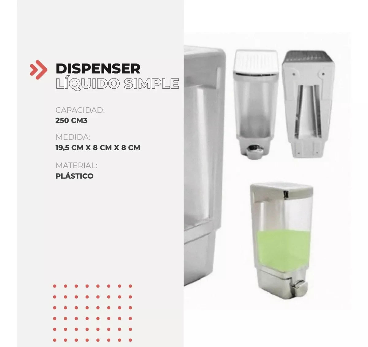Dispenser de ducha simple