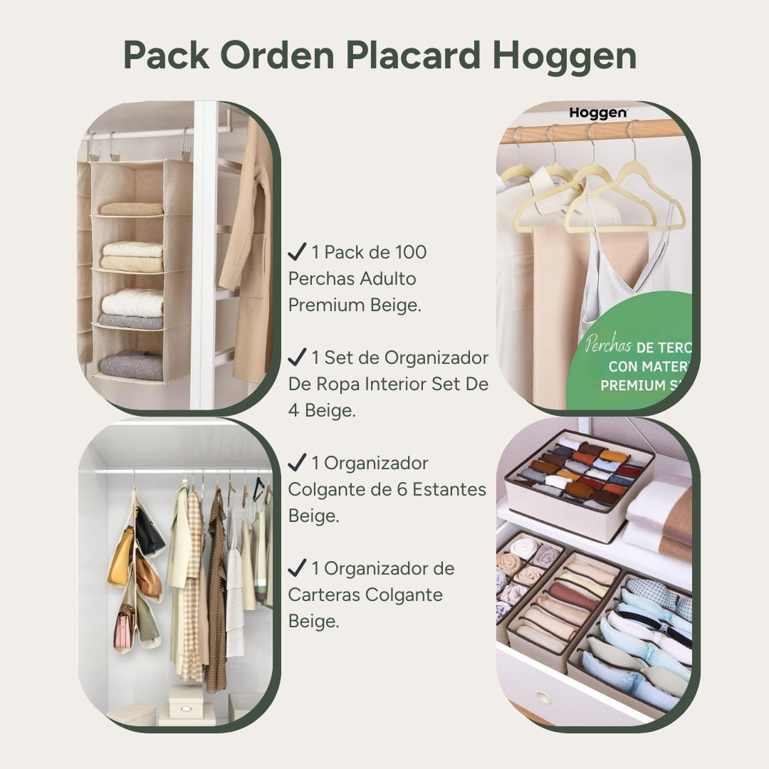 Pack Orden Placard Hoggen – Ahorro + 12 cuotas sin interes