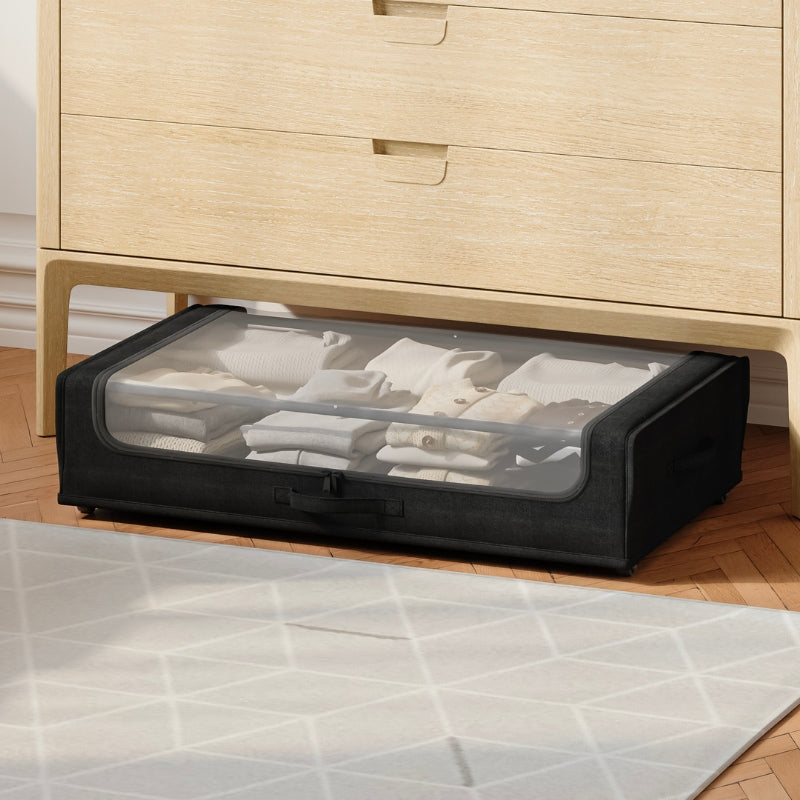 Fundas Bajo Cama Negro Pack 2 Unidades