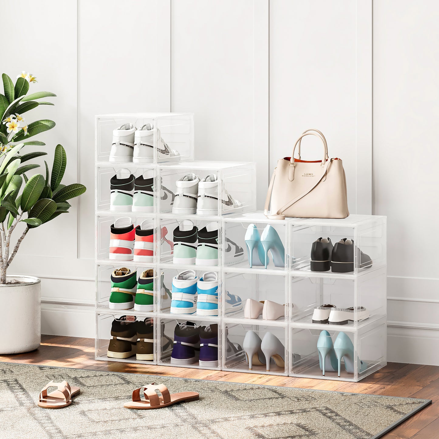 Caja Organizadora Para Zapatos por 6 Unidades