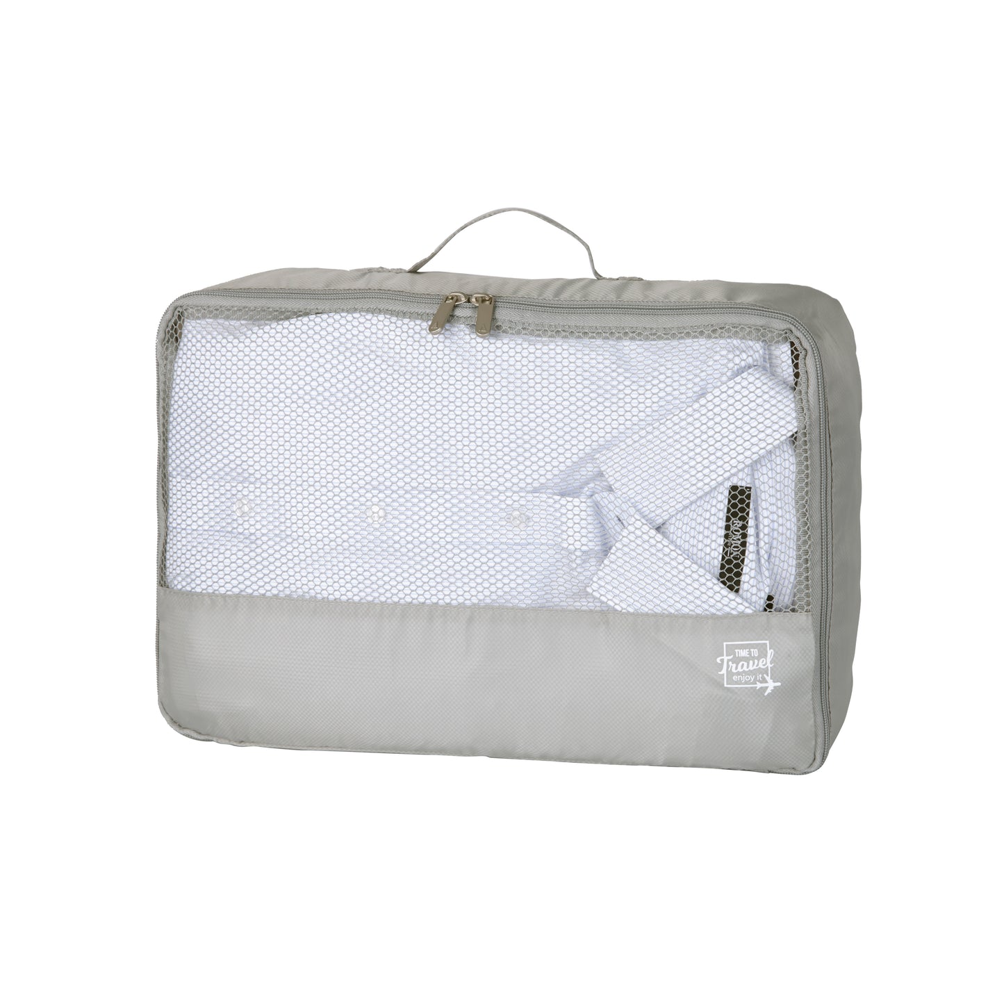 Fundas Organizadoras De Viaje Gris Pack 5 Unidades