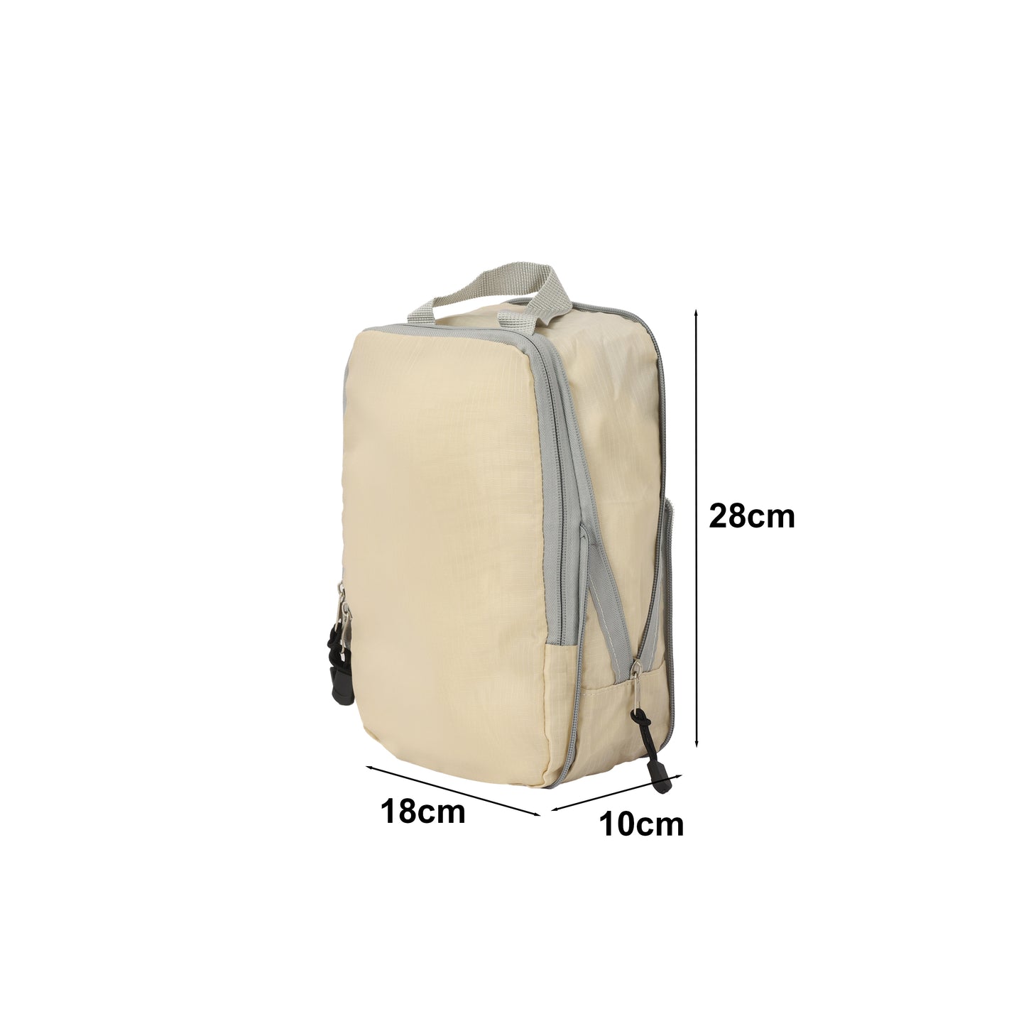 Fundas Organizadoras De Viaje Beige Pack 4 Unidades