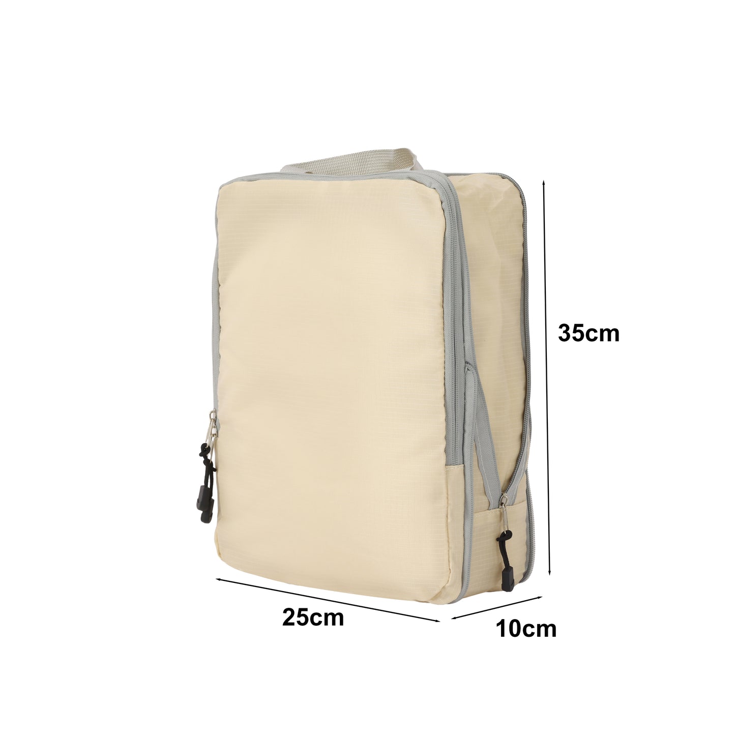 Fundas Organizadoras De Viaje Beige Pack 4 Unidades
