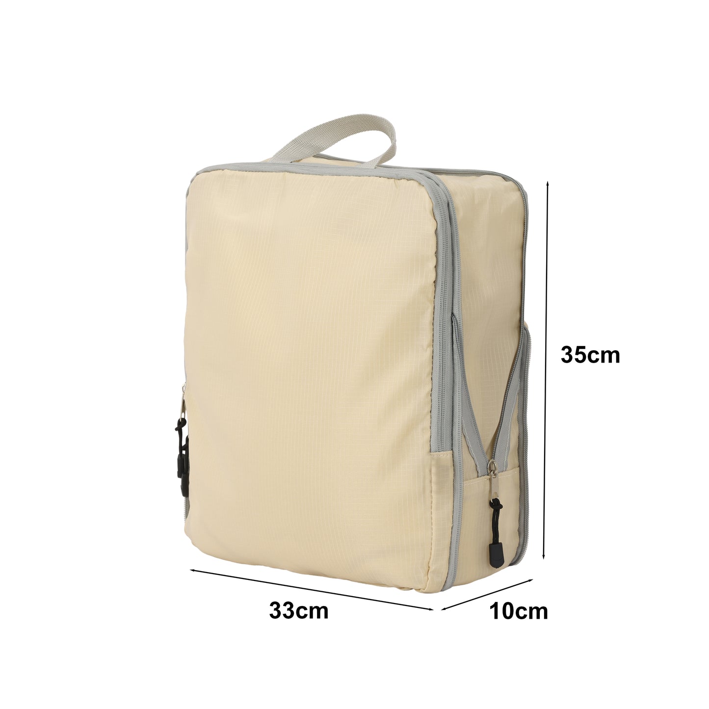 Fundas Organizadoras De Viaje Beige Pack 4 Unidades