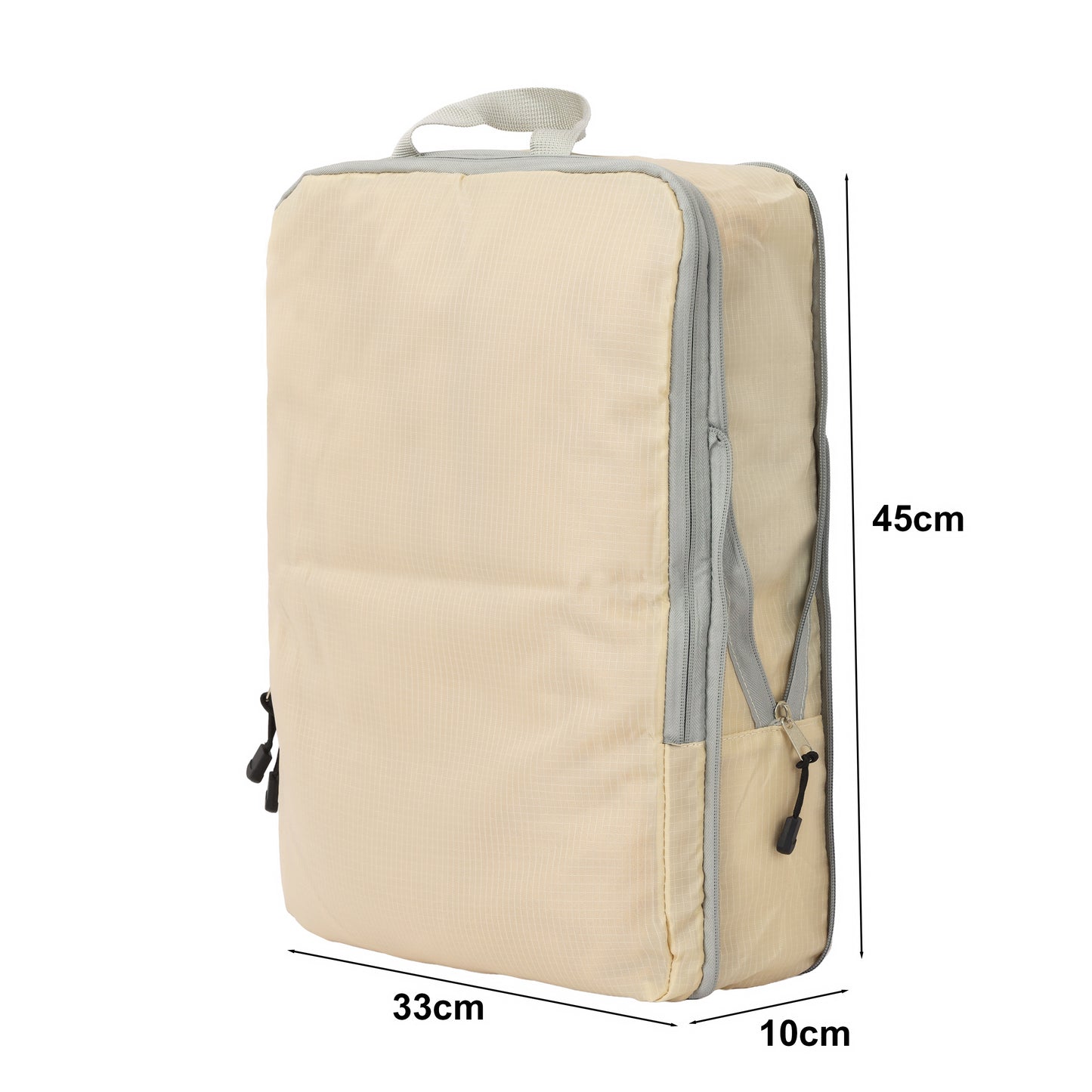 Fundas Organizadoras De Viaje Beige Pack 4 Unidades