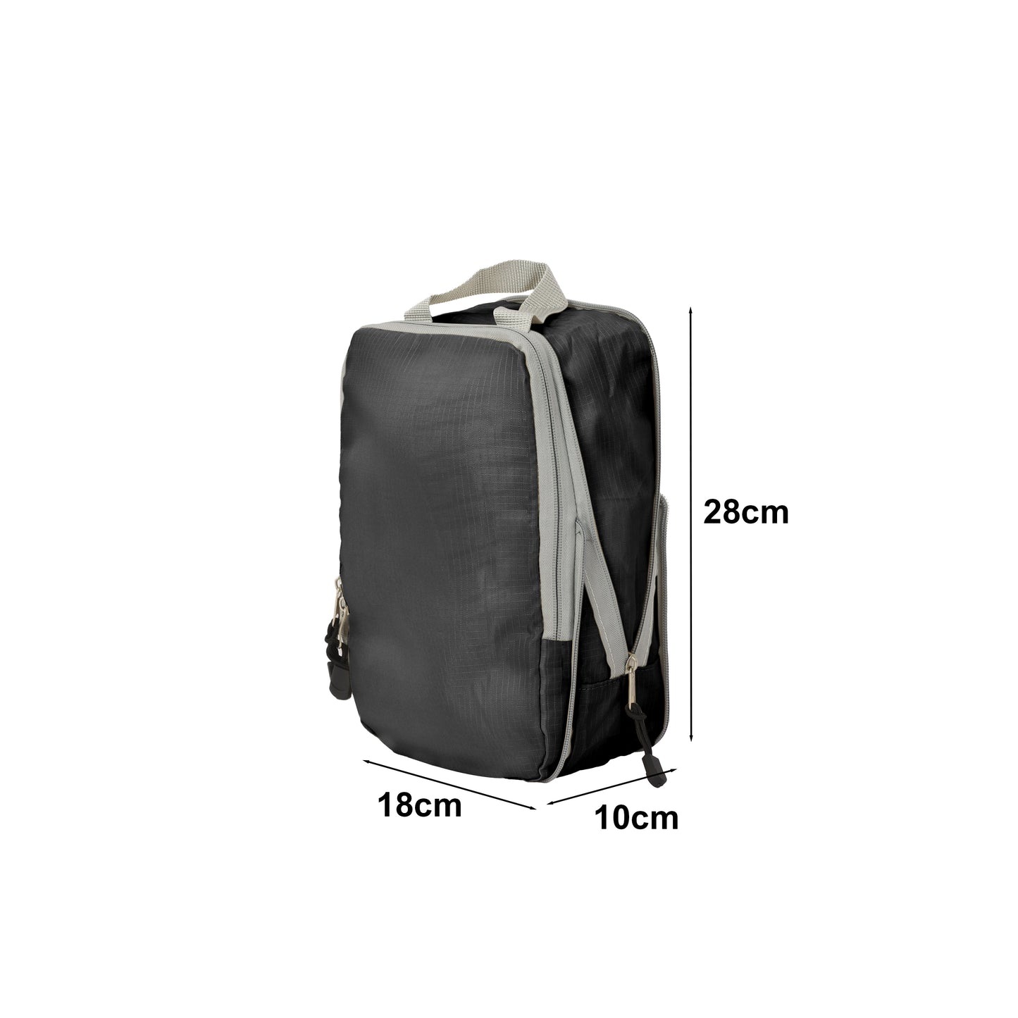 Fundas Organizadoras De Viaje Negro Pack 4 Unidades