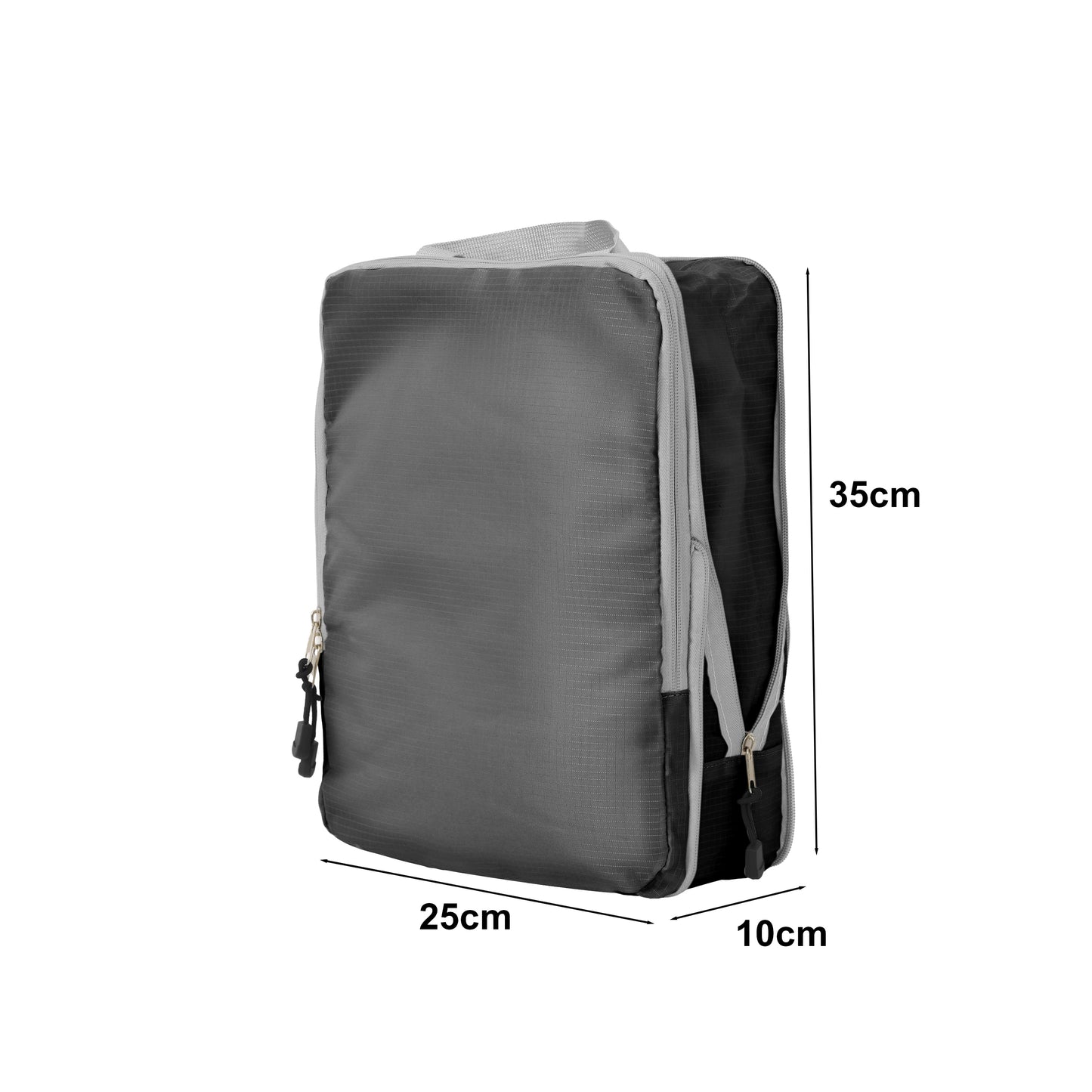 Fundas Organizadoras De Viaje Negro Pack 4 Unidades