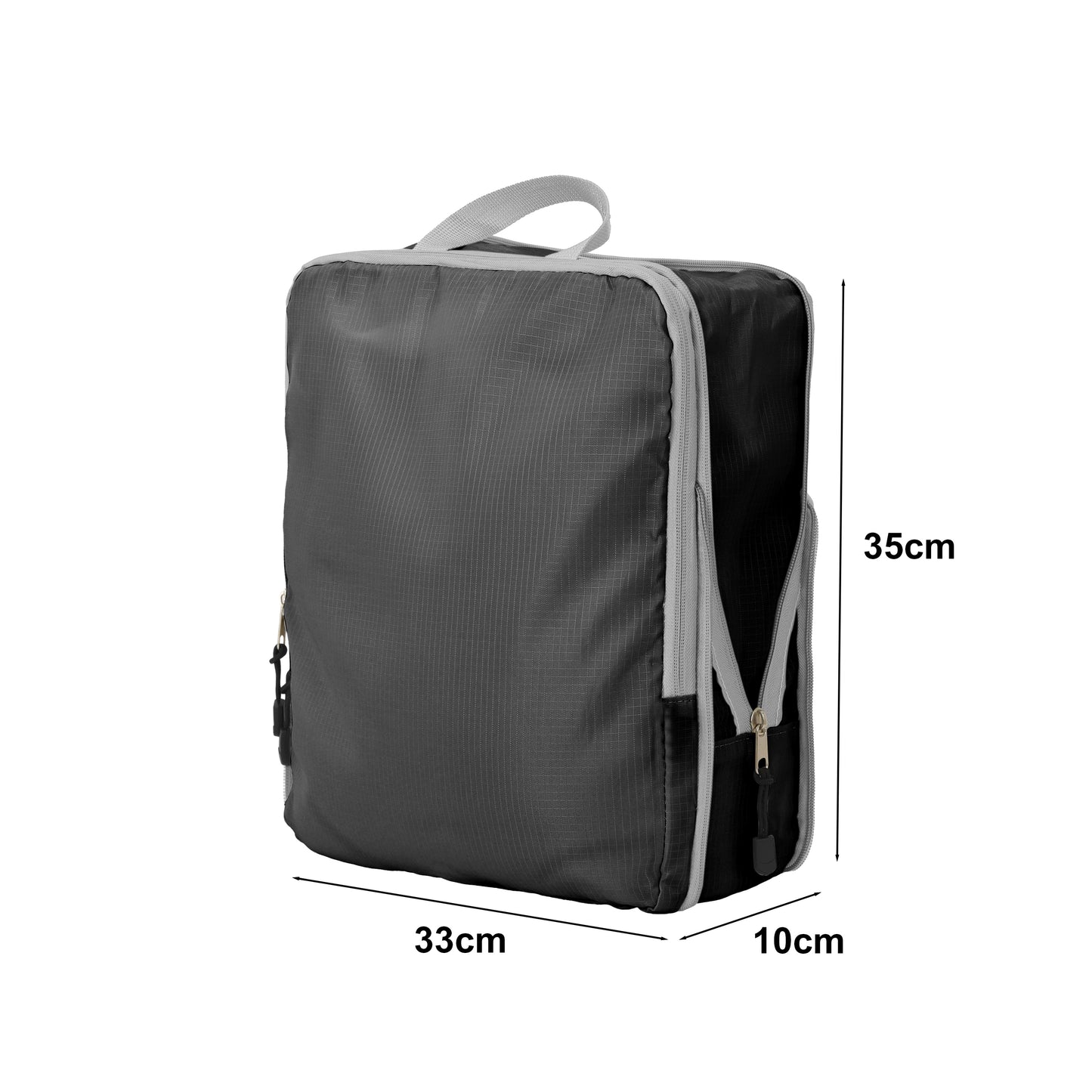 Fundas Organizadoras De Viaje Negro Pack 4 Unidades