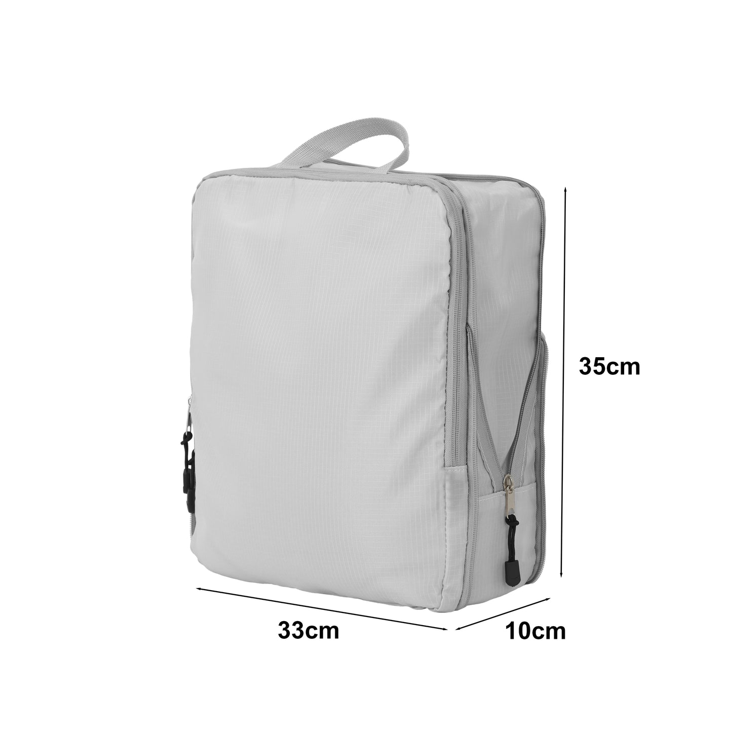 Fundas Organizadoras De Viaje Gris Pack 4 Unidades