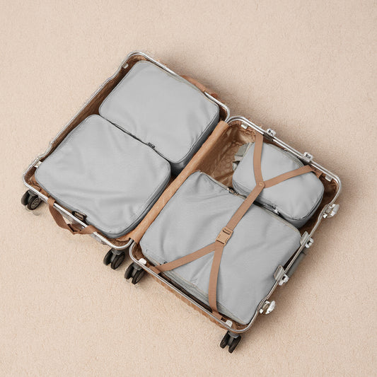 Fundas Organizadoras De Viaje Gris Pack 4 Unidades