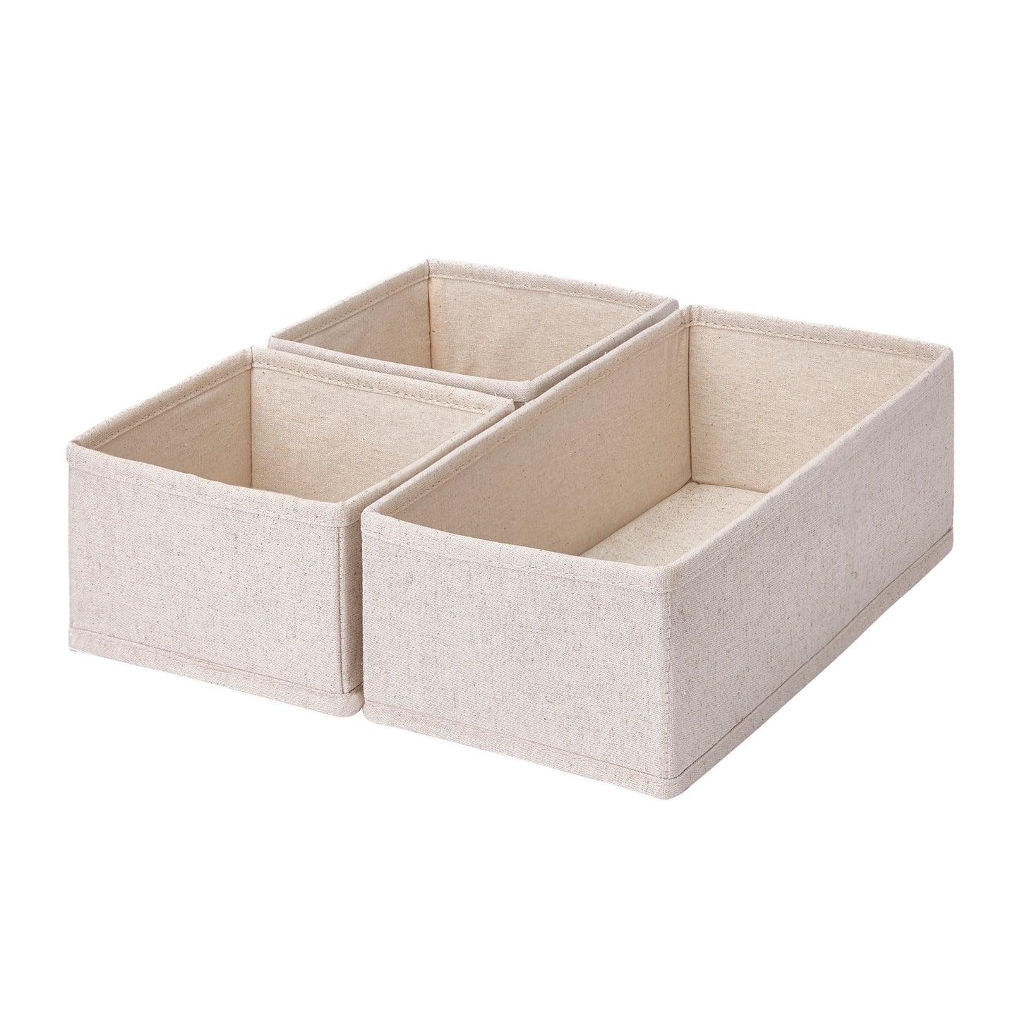 Caja Organizador De Tela Apilable Ropa Placard Ropero Set X3