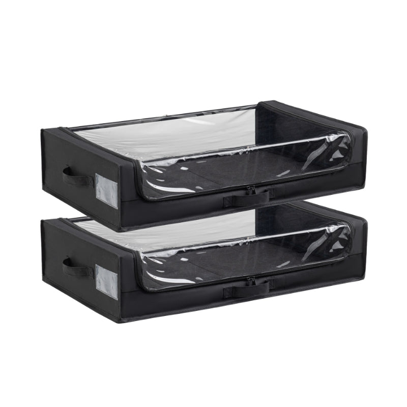 Fundas Bajo Cama Negro Pack 2 Unidades