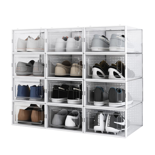 Caja Organizadora Para Zapatos por 12 Unidades con Apertura Frontal Horizontal