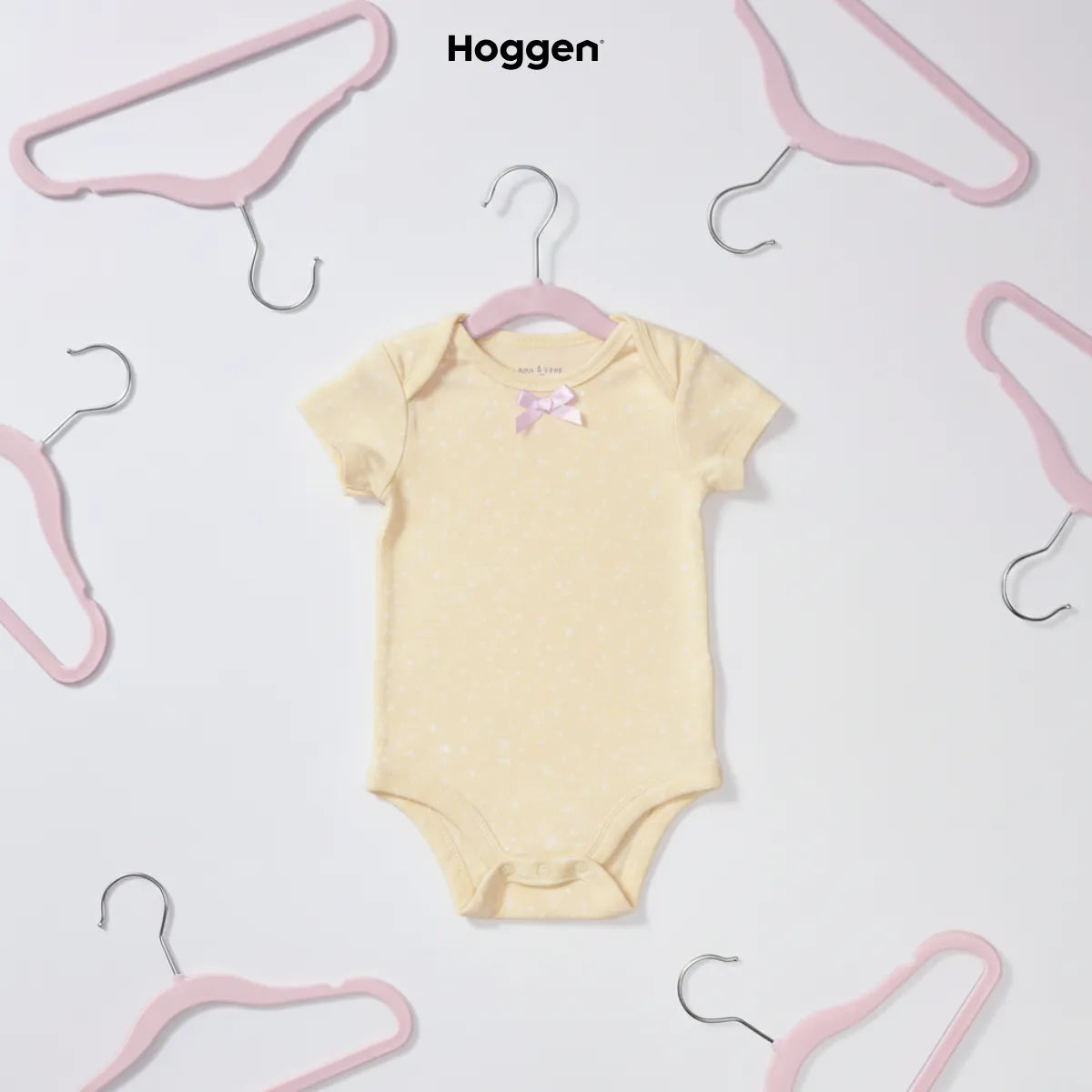 Perchas Terciopelo Rosa para Bebe X10 Unidades