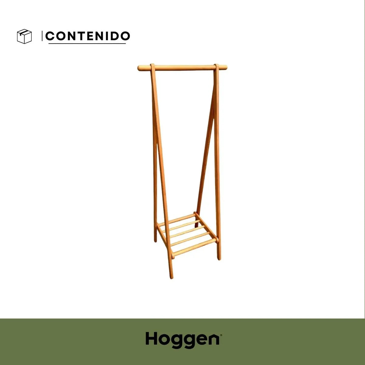 Perchero De Pie Madera Nordico