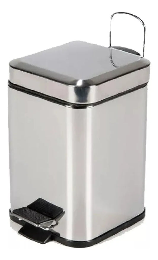 Cesto Tacho De Basura Acero Inoxidable 3 Lts Baño Cocina Oficina