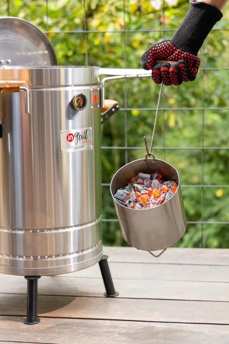 Asador Ahumador Barril Mediano Premium
