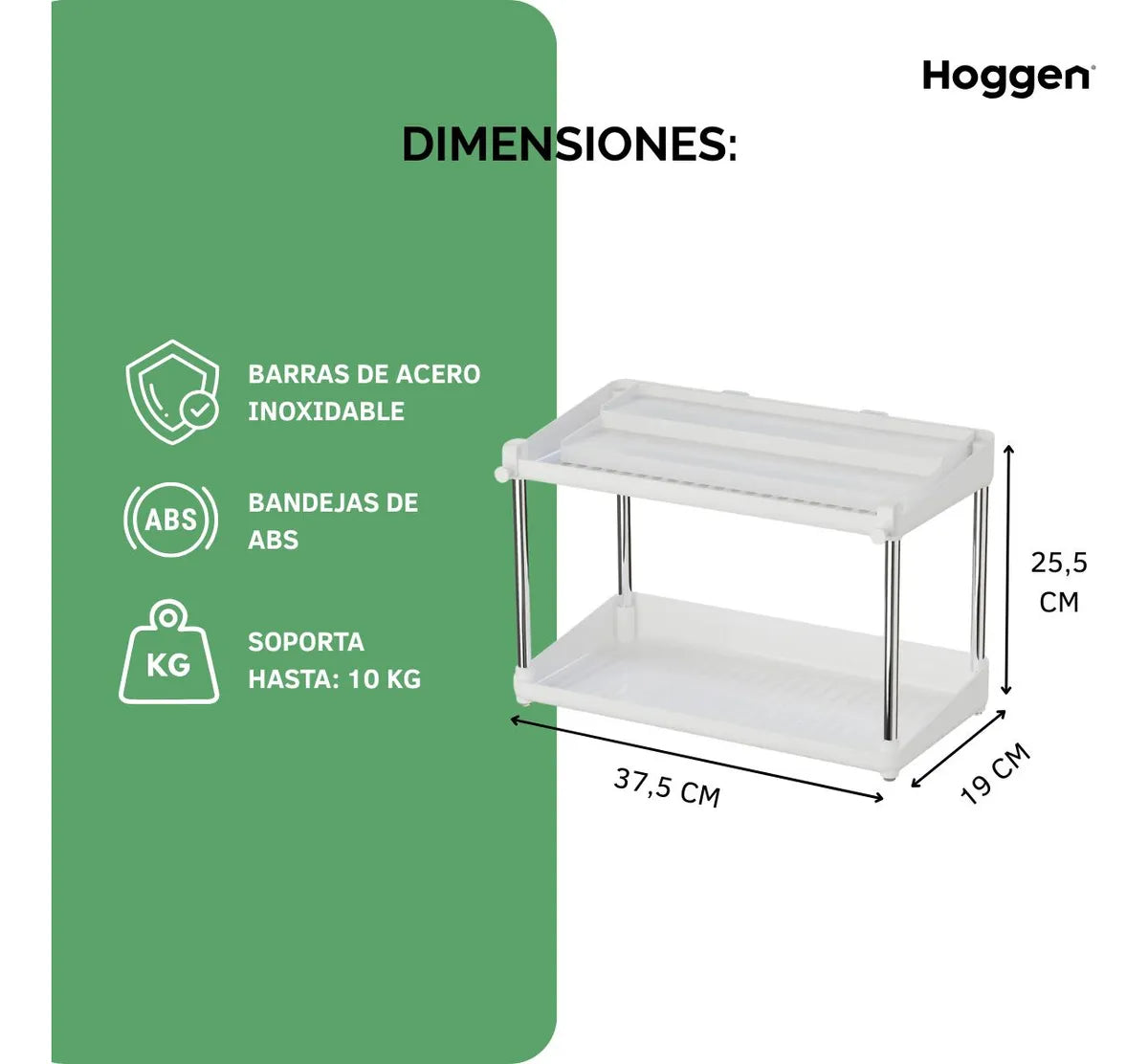 Estante Organizador Especiero de Cocina 2 Niveles