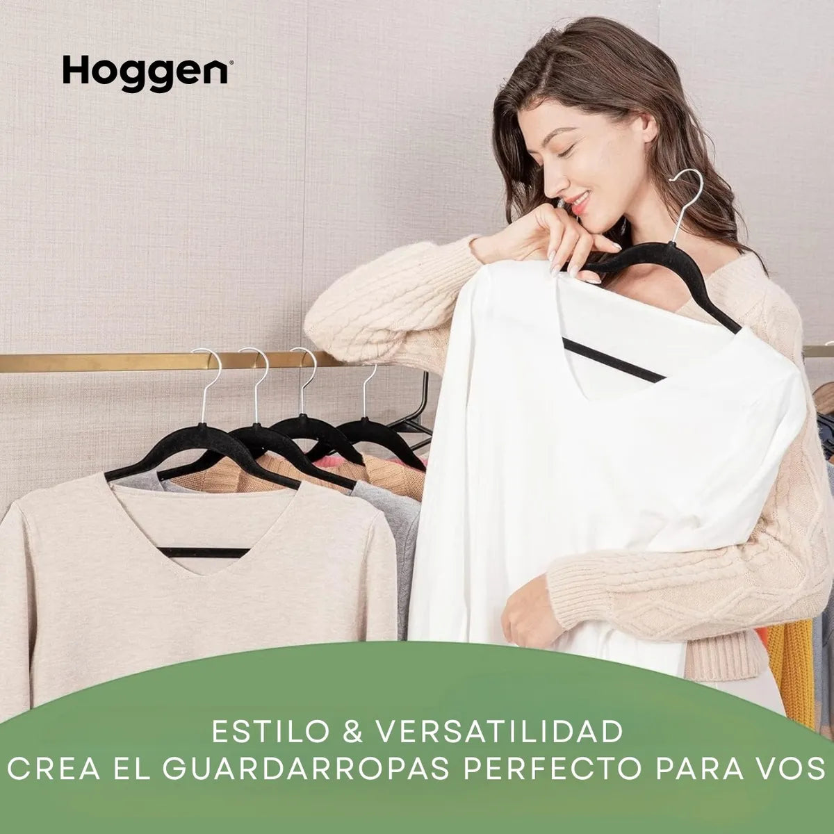 Perchas Terciopelo Adultos Antideslizante Negras X 10 Unidades