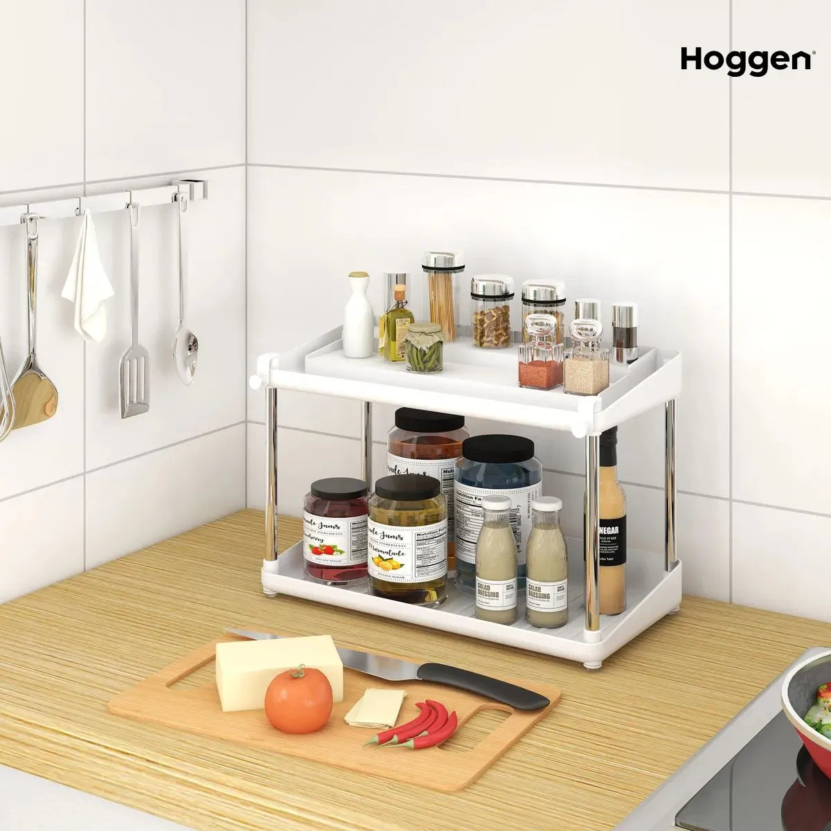 Estante Organizador Especiero de Cocina 2 Niveles