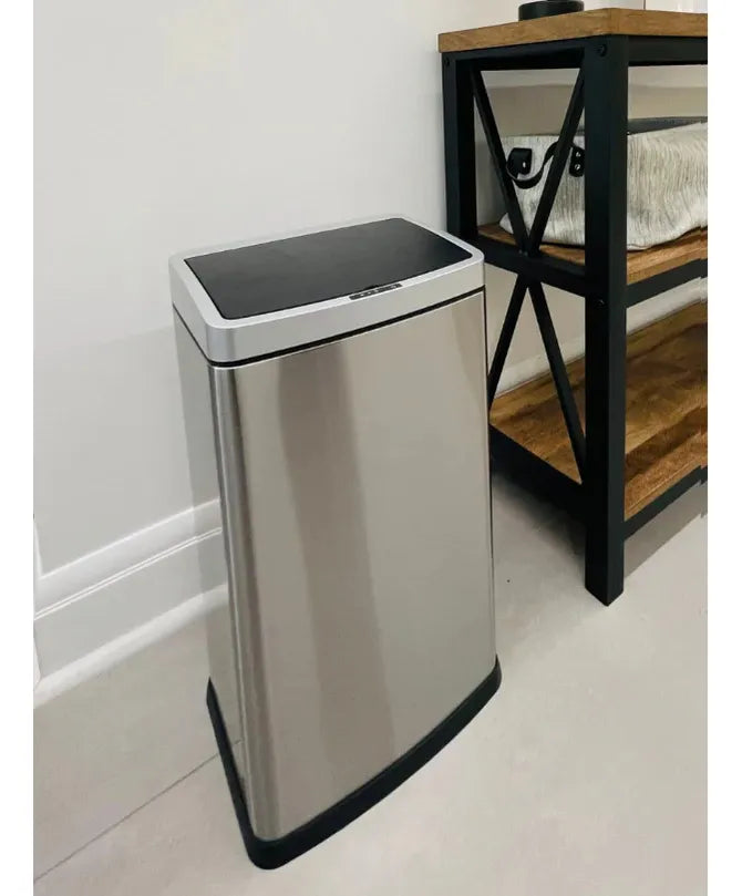 Papelera Tacho De Basura Acero Sensor Automatico 30 Lts Plateado Agregar a favoritos
