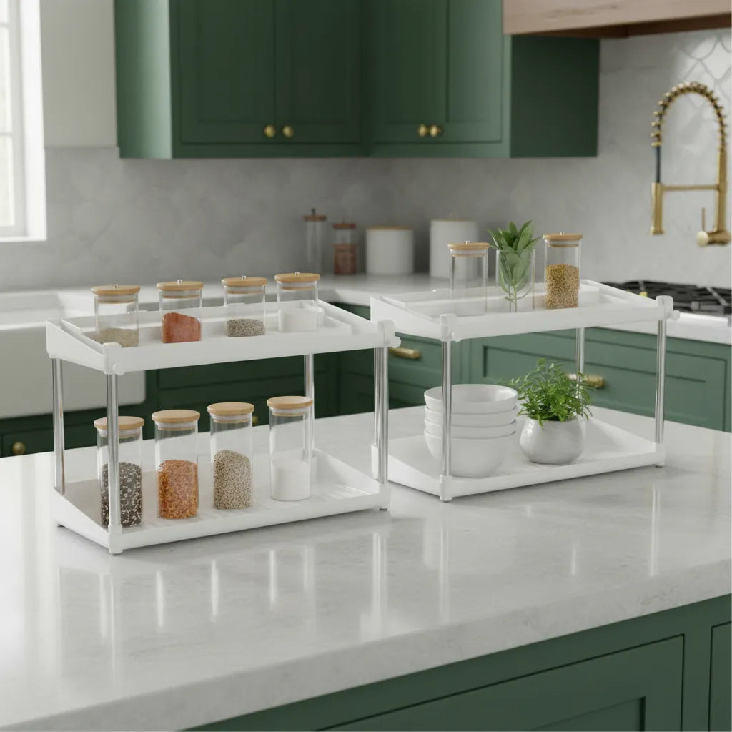 Estante Organizador Especiero de Cocina 2 Niveles