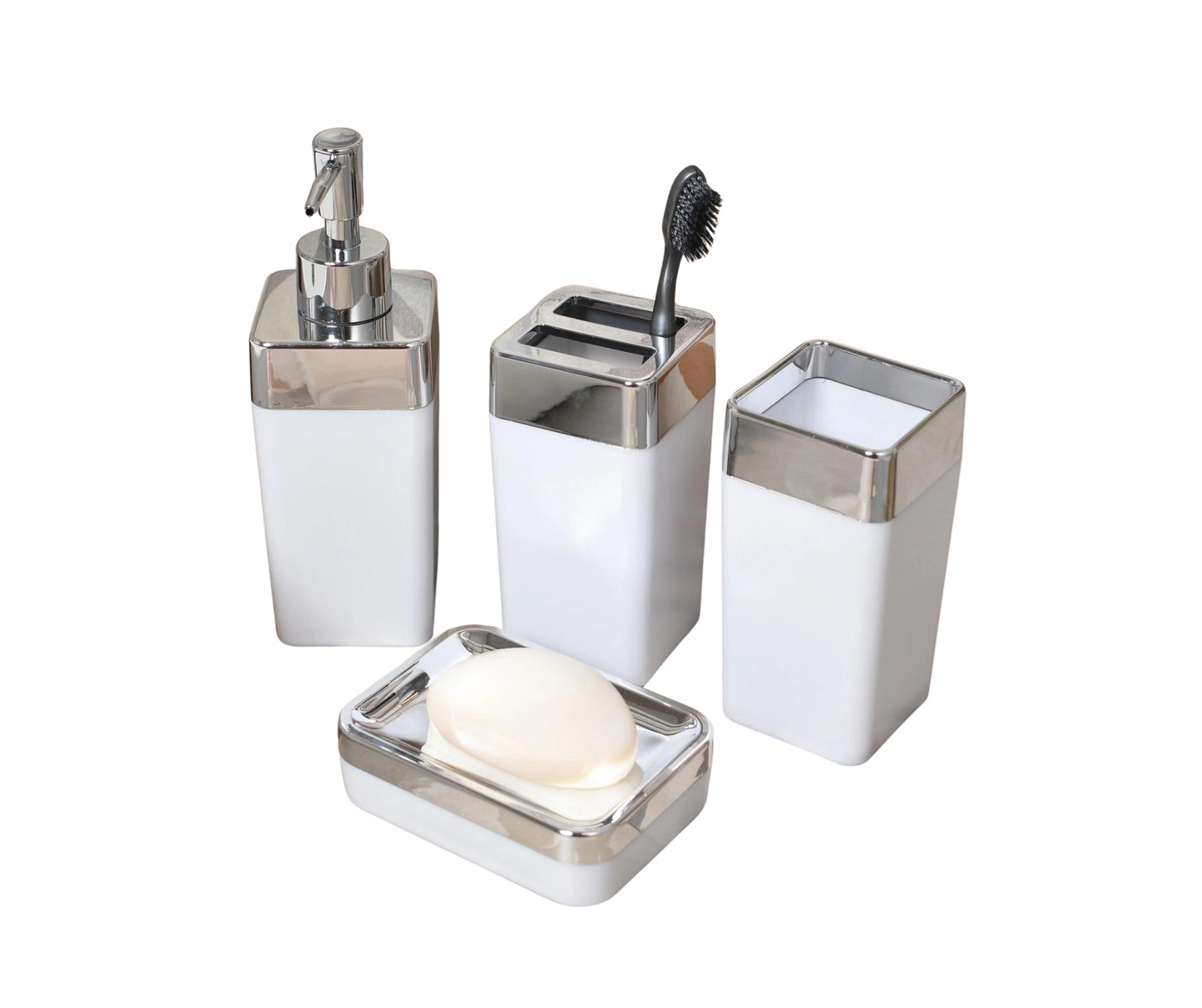 Set de baño Blanco 4 piezas