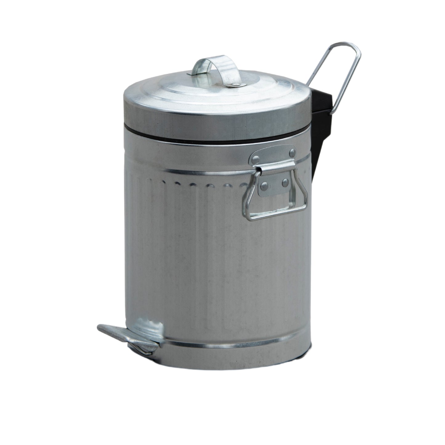Cesto 5lts acero galvanizado vintage redondo