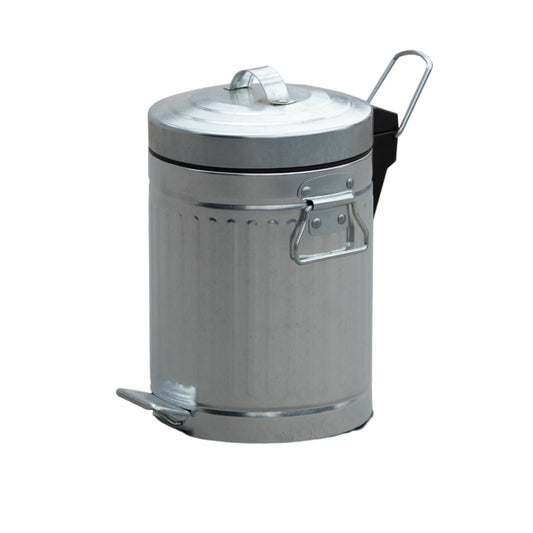 Cesto 5lts acero galvanizado vintage redondo
