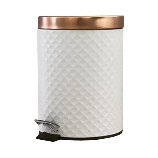 Tacho De Basura Pedal 5 Lts Blanco