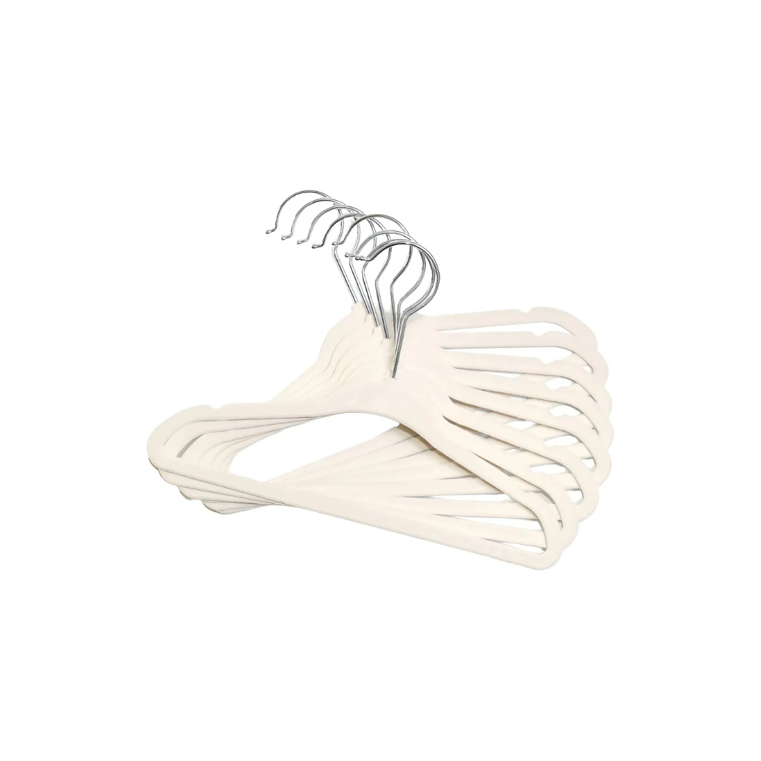 Perchas Terciopelo X10 Antideslizante Bebe