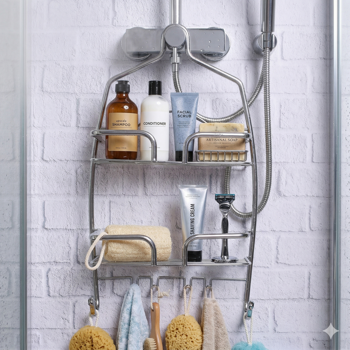 Rack de Baño Cromado