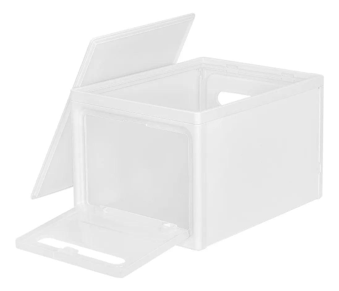 Caja Organizadora Multiusos Con Tapa Plastico Reforzado X4