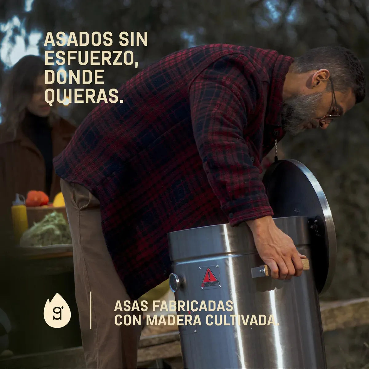 Asador Ahumador Barril Grande Basik