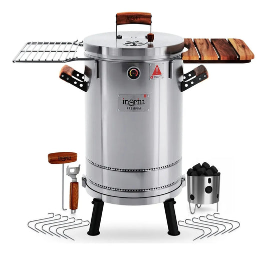 Asador Ahumador Barril Grande Premium